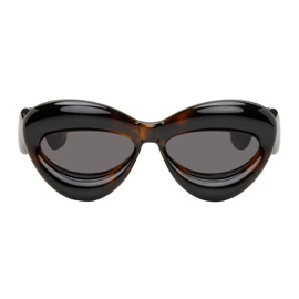 로에베 LOEWE Tortoiseshell Inflated Sunglasses 232677M134052