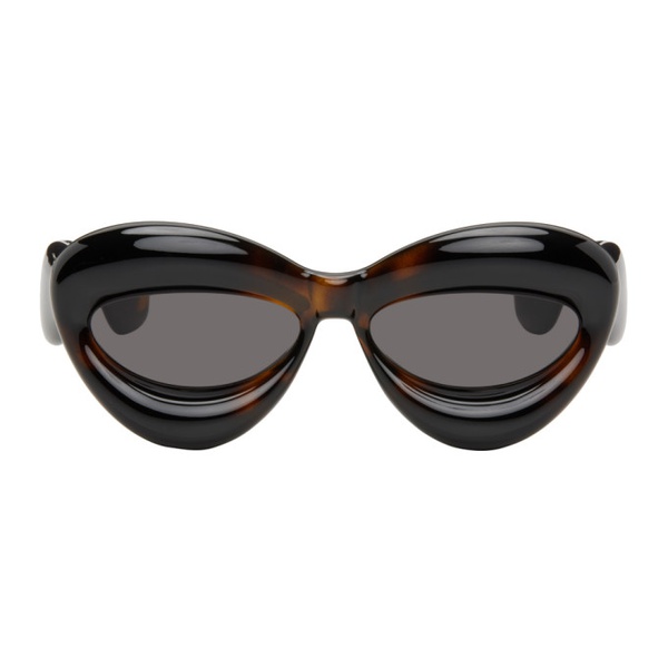 로에베 로에베 LOEWE Tortoiseshell Inflated Sunglasses 232677M134052