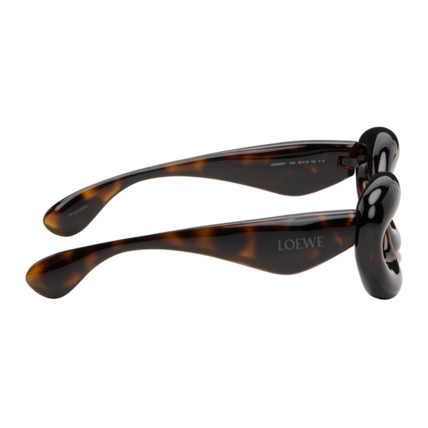 로에베 로에베 LOEWE Tortoiseshell Inflated Sunglasses 232677M134052