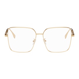 펜디 Fendi Gold Square Glasses 232693F004003