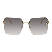 Gold 펜디 Fendi First Sunglasses 232693F005001