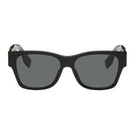 펜디 Fendi Black Crystal-Cut Sunglasses 232693F005018