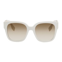 펜디 Fendi White OLock Sunglasses 232693F005034