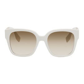 펜디 Fendi White OLock Sunglasses 232693F005034