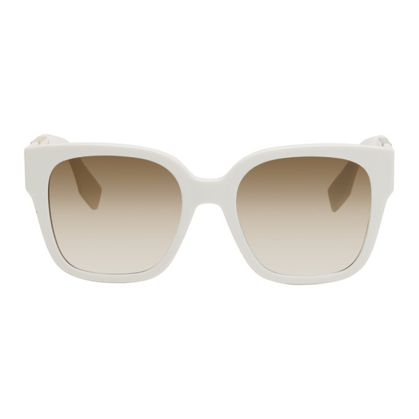 펜디 펜디 Fendi White OLock Sunglasses 232693F005034