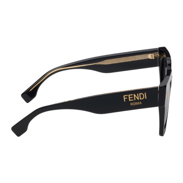 펜디 펜디 Fendi Black Roma Sunglasses 232693F005060