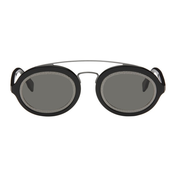 펜디 펜디 Fendi Black FF Around Sunglasses 232693M134002