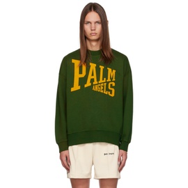 팜엔젤스 Palm Angels Green College Sweatshirt 232695M204008