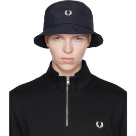 Fred Perry Navy Dual Branded Bucket Hat 232719M140000