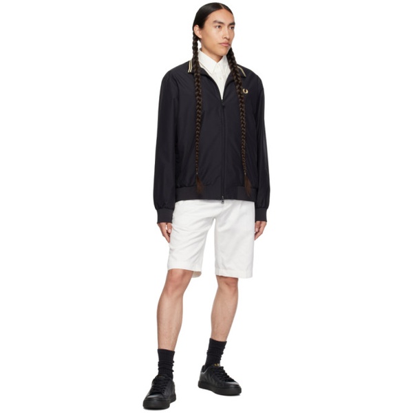  Fred Perry Black Brentham Jacket 232719M180001