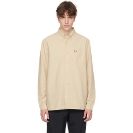 Fred Perry Beige Embroidered Shirt 232719M192003