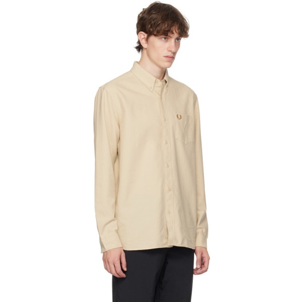  Fred Perry Beige Embroidered Shirt 232719M192003