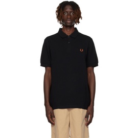 Fred Perry Black Embroidered Polo 232719M212011