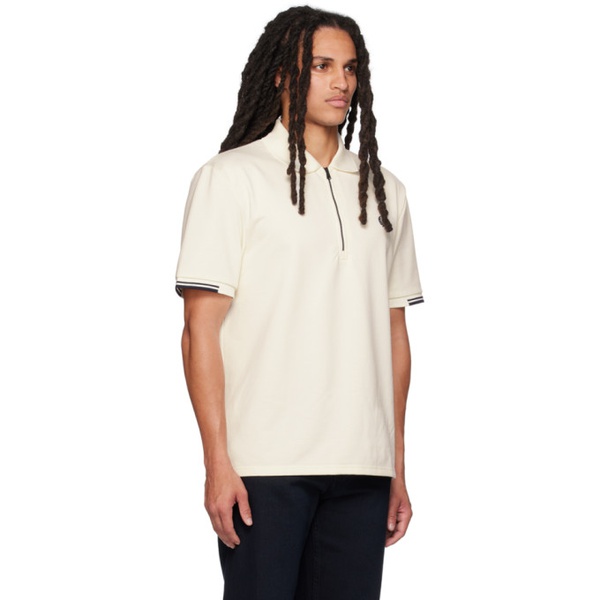  Fred Perry 오프화이트 Off-White Half-Zip Polo 232719M212017