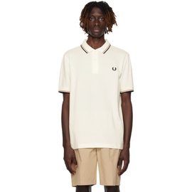 Fred Perry White Twin Tipped Polo 232719M212025