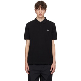 Fred Perry Black Embroidered Polo 232719M212030
