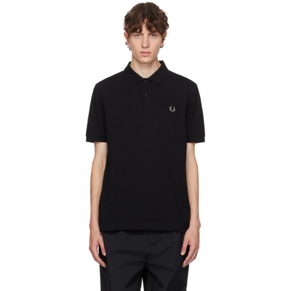  Fred Perry Black Embroidered Polo 232719M212030