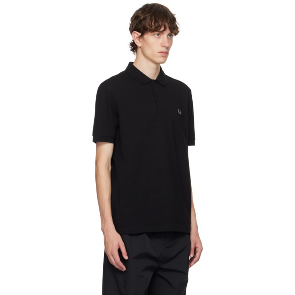  Fred Perry Black Embroidered Polo 232719M212030