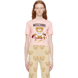 모스키노 Moschino Pink Teddy Bear T-Shirt 232720F110008