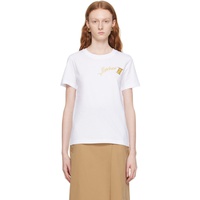 모스키노 Moschino White Sartorial T-Shirt 232720F110012