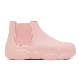 모스키노 Moschino Pink Gummy Ankle Boots 232720F113002