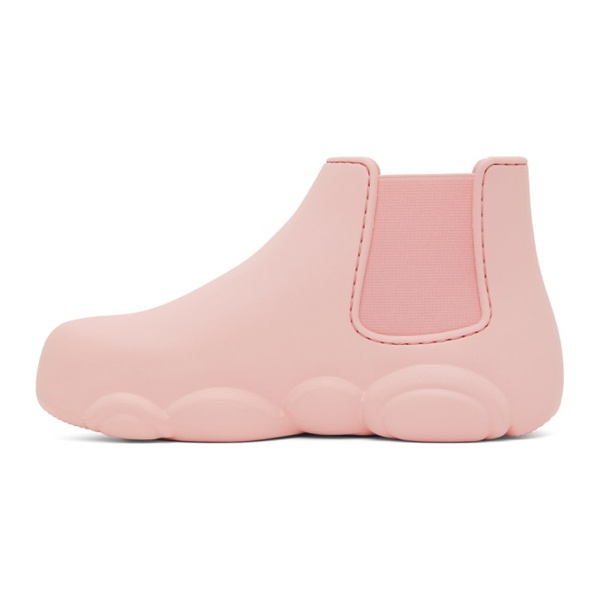  모스키노 Moschino Pink Gummy Ankle Boots 232720F113002