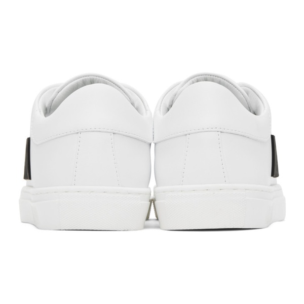  모스키노 Moschino White Logo Sneakers 232720F128005