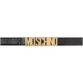 모스키노 Moschino Black Logo Buckle Belt 232720M131014