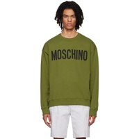 모스키노 Moschino Green Printed Sweatshirt 232720M204000