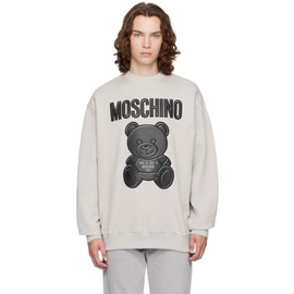 모스키노 Moschino Gray Teddy Bear Sweatshirt 232720M204010