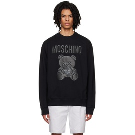 모스키노 Moschino Black Teddy Bear Sweatshirt 232720M204011