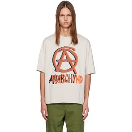 모스키노 Moschino Gray Anarchy T-Shirt 232720M213012