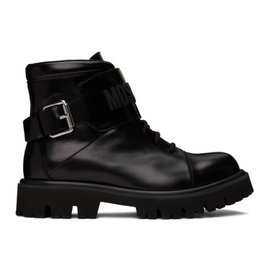 모스키노 Moschino Black Buckle Boots 232720M228000