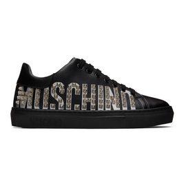 모스키노 Moschino Black Stud Sneakers 232720M237002