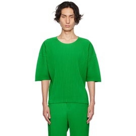 HOMME PLISSEE 이세이 미야케 ISSEY MIYAKE Green Monthly Color July T-Shirt 232729M213028