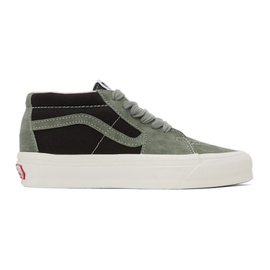 반스 Vans Green & Black Vault OG SK8-Mid LX Sneakers 232739F127009