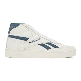리복 클래식 Reebok Classics White & Blue Club C Form Hi Sneakers 232749M236013