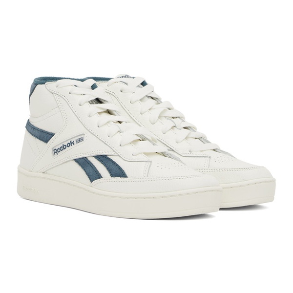  리복 클래식 Reebok Classics White & Blue Club C Form Hi Sneakers 232749M236013