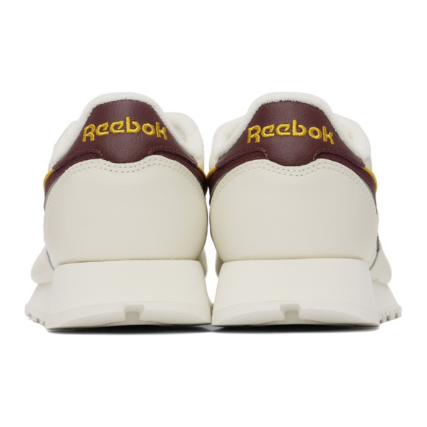  리복 클래식 Reebok Classics White & Burgundy Classic Sneakers 232749M237091