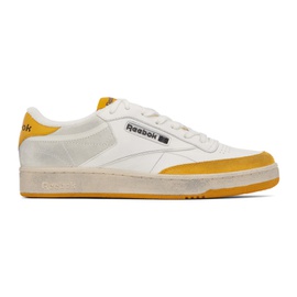 리복 클래식 Reebok Classics White & Yellow Club C Sneakers 232749M237118