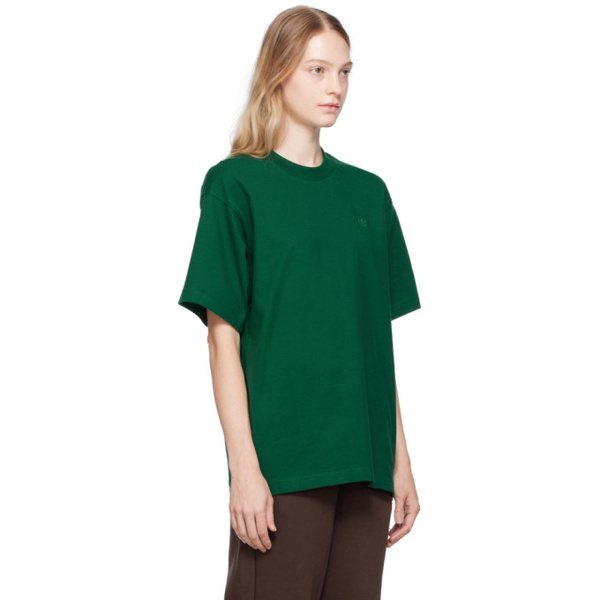 아디다스 아디다스 오리지널 Adidas Originals Green Adicolor 에센셜 Essentials T-Shirt 232751F110008