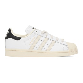 아디다스 오리지널 Adidas Originals White & 오프화이트 Off-White Superstar Sneakers 232751F128065