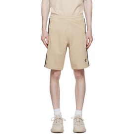 아디다스 오리지널 Adidas Originals Beige 3-Stripe Shorts 232751M193005