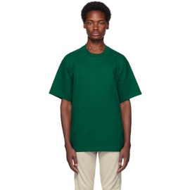 아디다스 오리지널 Adidas Originals Green Embroidered T-Shirt 232751M213016