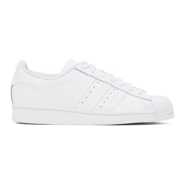 아디다스 아디다스 오리지널 Adidas Originals White Superstar Sneakers 232751M237103