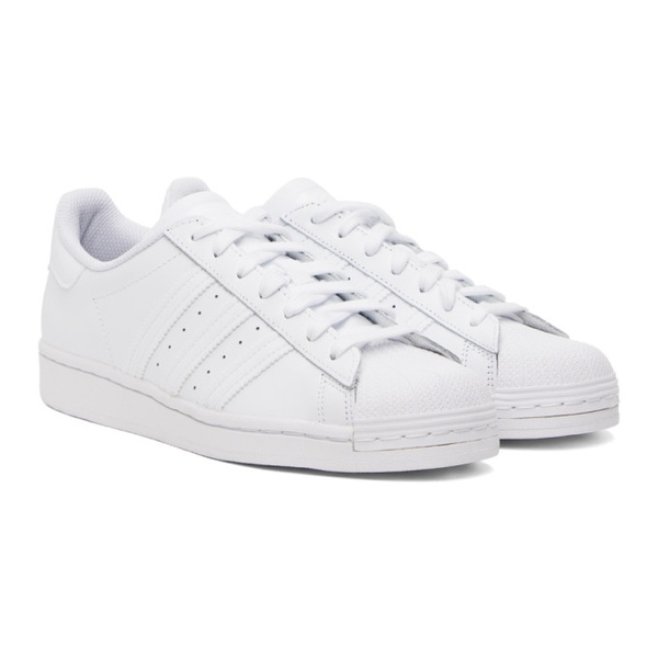 아디다스 아디다스 오리지널 Adidas Originals White Superstar Sneakers 232751M237103