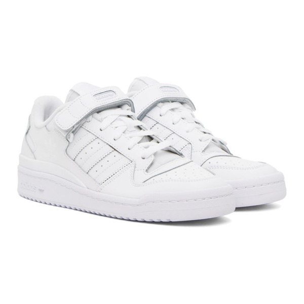 아디다스 아디다스 오리지널 Adidas Originals White Forum Low Sneakers 232751M237131
