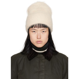 TOTEME 오프화이트 Off-White Ribbed Beanie 232771F014012
