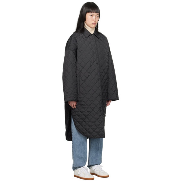  TOTEME Black Quilted Coat 232771F059017