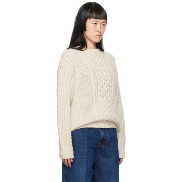  TOTEME 오프화이트 Off-White Chunky Sweater 232771F096015